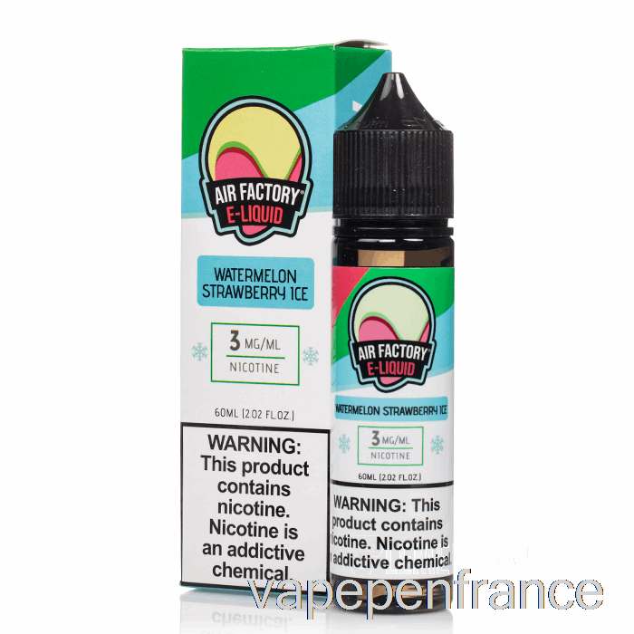 Glace à La Fraise Et à La Pastèque - Usine D'air - Stylo Vape 60 Ml 3 Mg